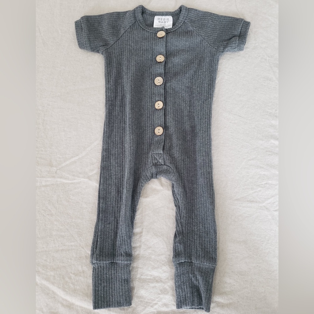 Mebie Baby Infant Button Romper - Gender Neutral